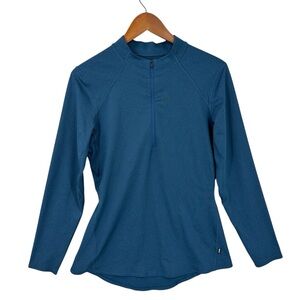 REI Pullover Top Long Sleeve Lightweight Base Layer Blue